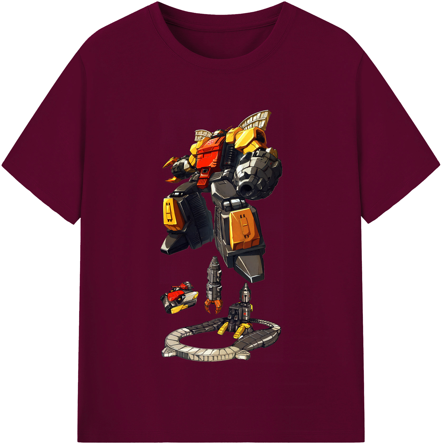 （画像用） Transformers トランスフォーマー レディースカジュアルプリントTシャツ（綿100％）